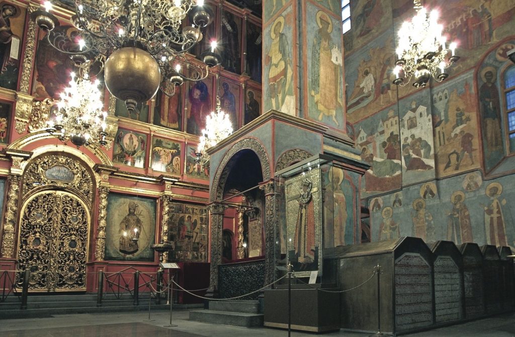 Убранство Архангельского собора Московского Кремля