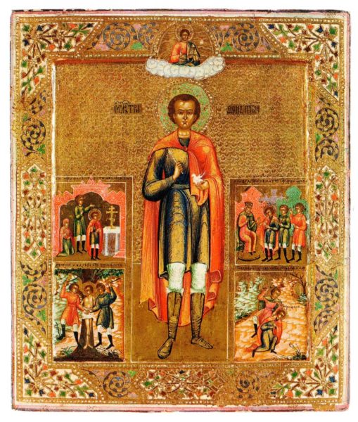икона мученика Трифона с житием