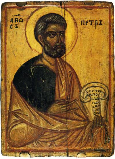 икона апостол Пётр XIV в.
