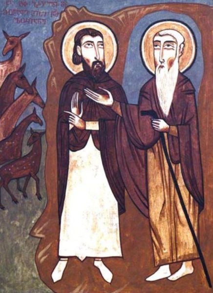 святой Давид и его ученик св. Лукиан
