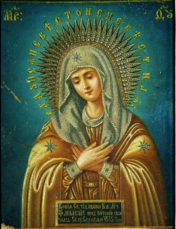 Икона Божией Матери "Умиление" перед которой молился прп. Серафим
