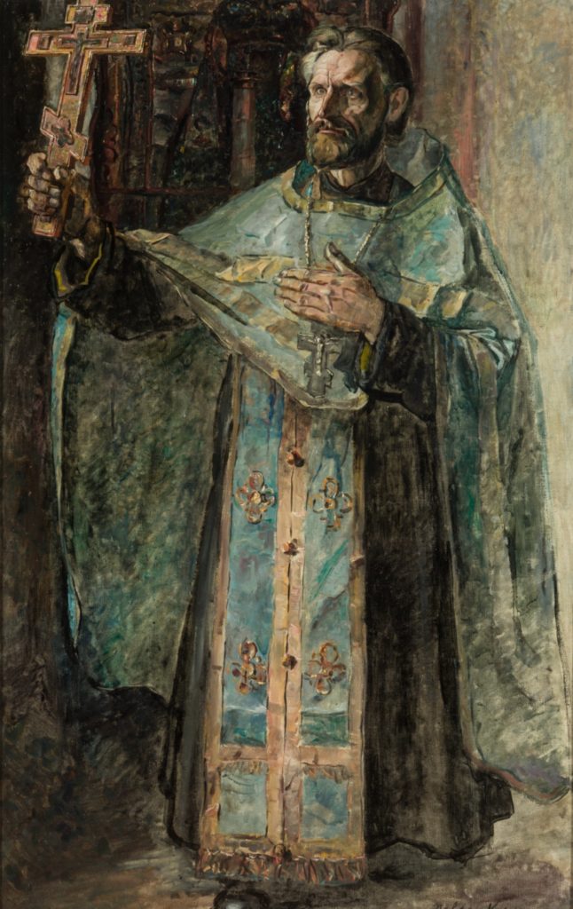 Священник, картина Корина