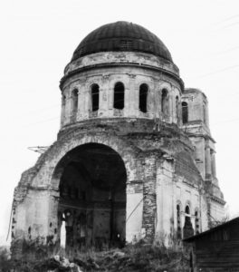 Фасад Тверская область, Горицы. Церковь Спаса Преображения, 1 ноября 1992