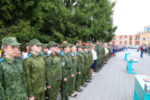 Новобранцы Уваровского кадетского корпуса
