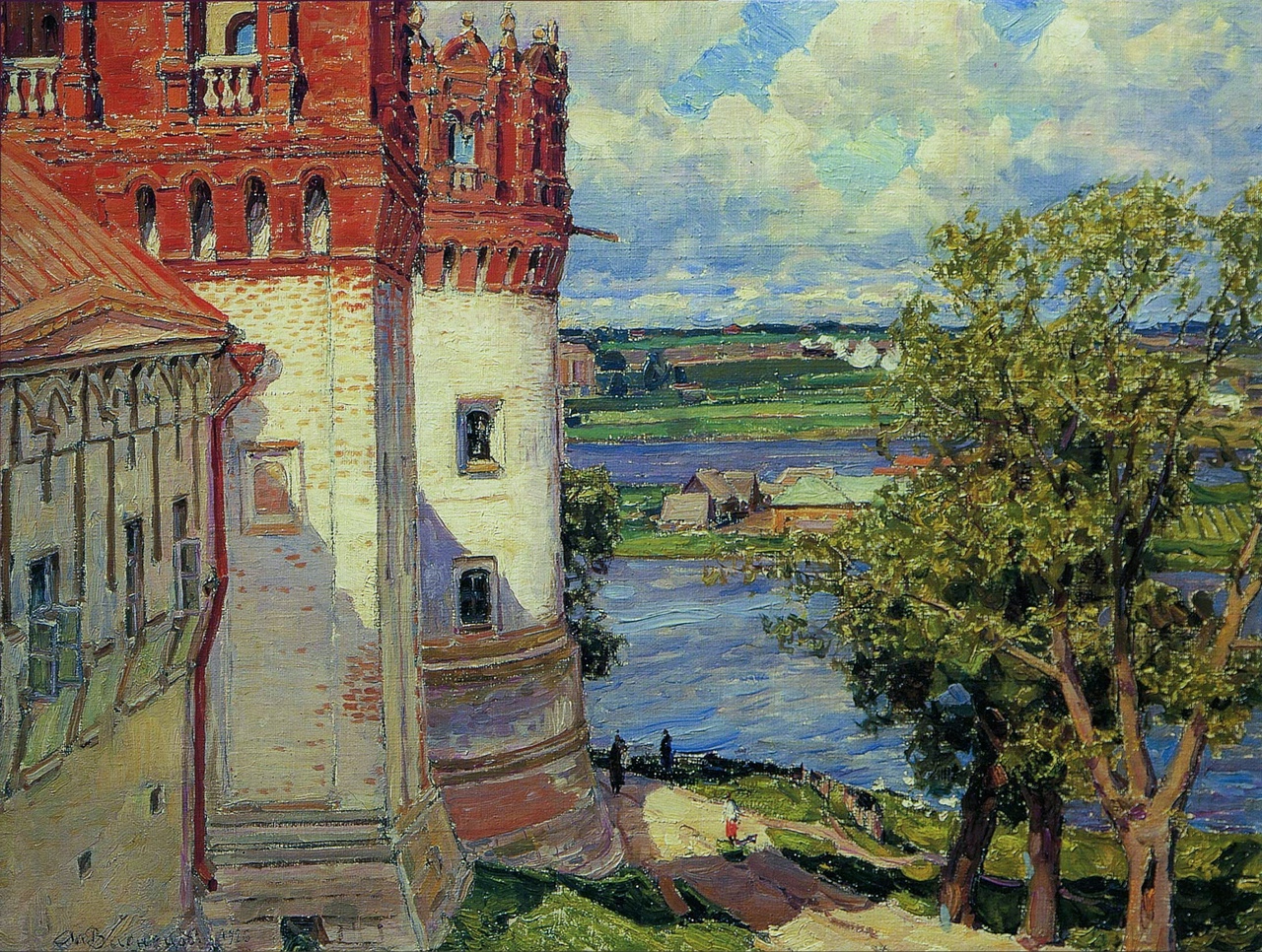 Новодевичий монастырь. Башни (1926) А. Васнецов