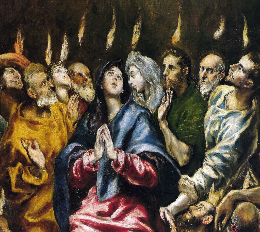Троица. Сошествие Святого Духа на Апостолов. Картина Эль Греко