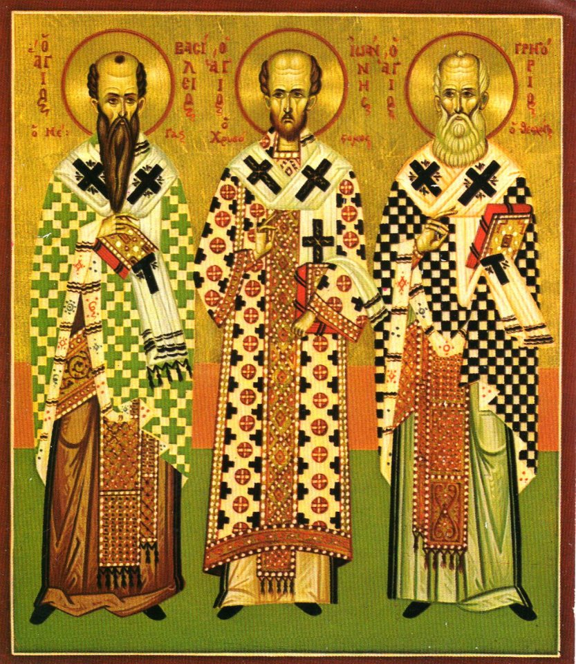 Три Святителя: Василий Великий, Григорий Богослов и Иоанн Златоуст