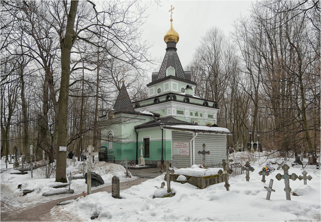 Часовня Ксении Петербургской зимой