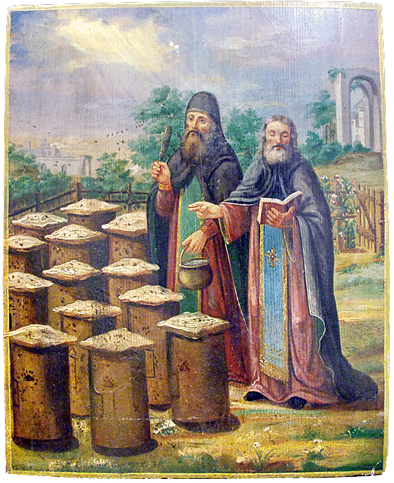 Преподобные Зосима и Савватий Соловецкие почитаются как покровители и помощники пчеловодов