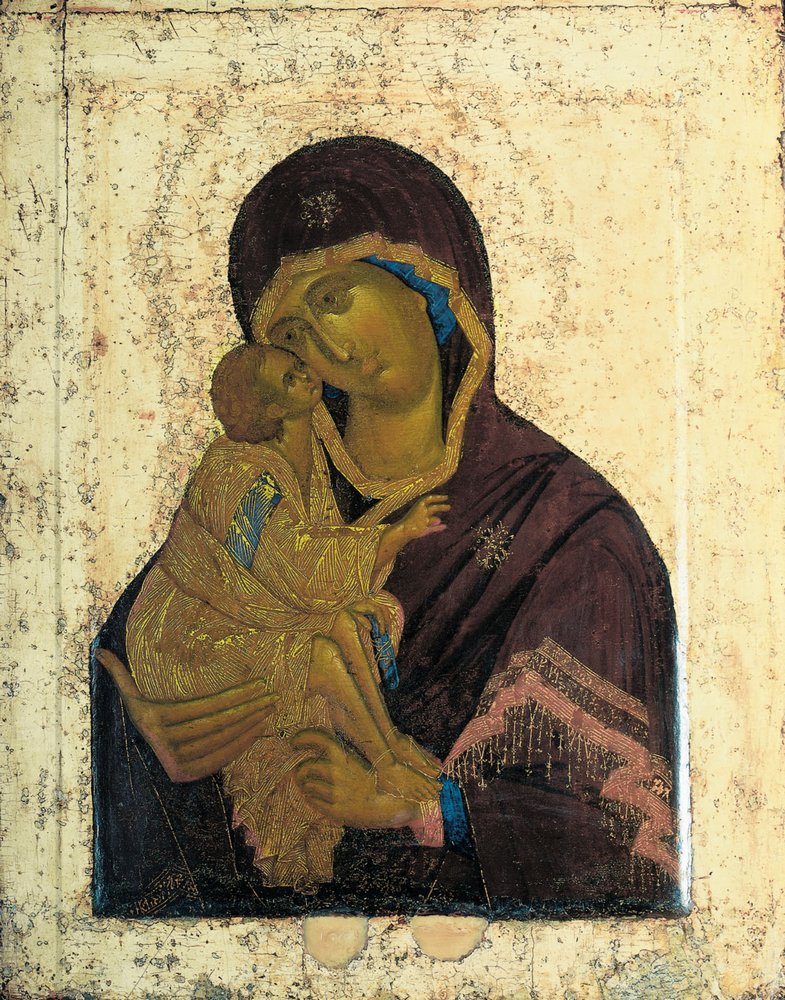 Богоматерь Донская. Около 1392 Государственная Третьяковская галерея, Москва