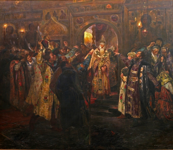 Арест митрополита Филиппа" Художник Сергей Шелковый