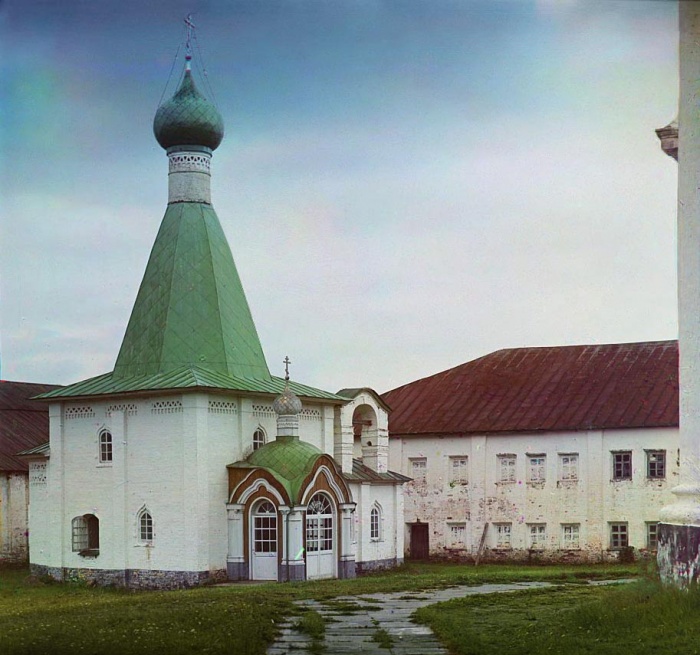 Церковь прп. Евфимия в Кирилло-Белозерском монастыре Фото С.М. Прокудина-Горского 1909 г.