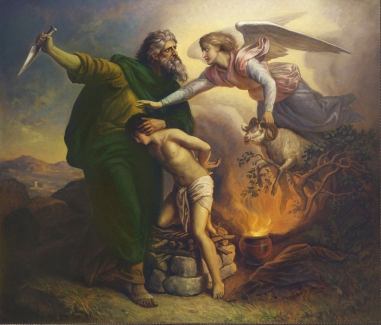 Авраам приносит в жертву сына