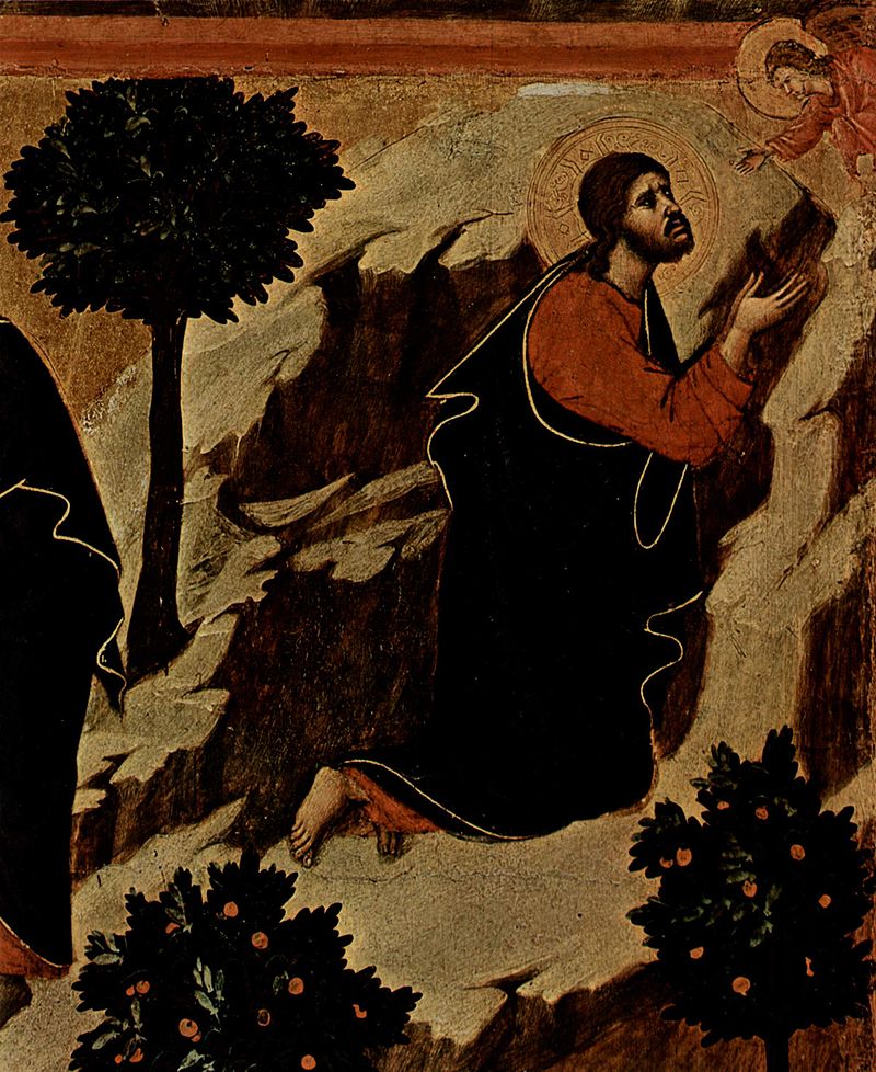 Моление о чаше, Дуччо, 1308—1311