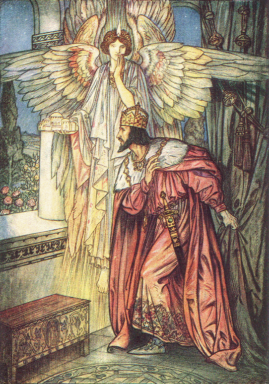 Ангел показывает Юстиниану модель Собора Святой Софии