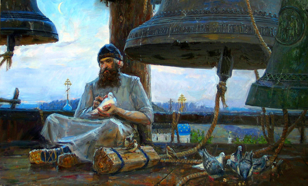 Художник Сергей Трошин "Послушание звонаря"